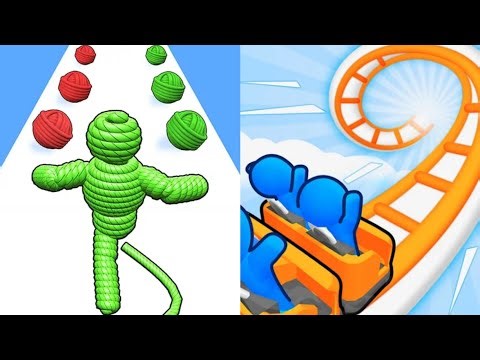 Rope Man Run VS Runner Coaster Max All Levels Gameplay Android,iOS NEW UPDATE