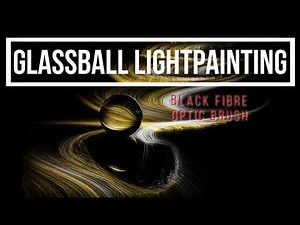 GLASS BALL LIGHTPAINTING - BLACK FIBRE OPTIC BRUSH