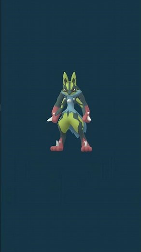 Insane SHINY Mega Lucario Evolution! #pokemon #megaevolution #lucario