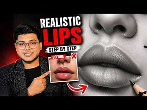 Hyper Realistic Lips: Sketch Trick Revealed 😳 || How to Draw Lips || Realistic Lips Drawing tutorial
