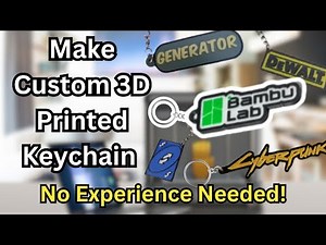 Make a Custom 3D Printed Keychain From a Picture (No Experience Needed)