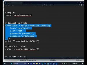 Connect Python to MySQL | Learn CRUD Operations with Real Examples