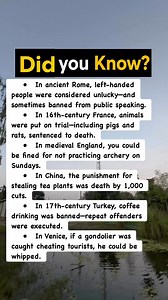 291K views · 1K reactions | ⚖️ Weirdest Laws and Punishments in History #facts | Devlop Express | Facebook