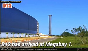 316K views · 2.6K reactions | Booster 12 has arrived at Megabay 1, greeted with a welcome ceremony by SpaceX employees. What do you think they will do with it? labpadre #SpaceX #Starship #Starshiplaunch #Space #CountdownToLaunch #countdown #photography #moon #launch #earth #innovation #inspiration | Space FrontPage | Facebook