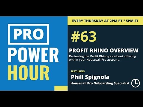 Pro Power Hour: Profit Rhino