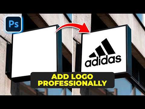 How to Add Logo on Square Signboard Mockup in Photoshop