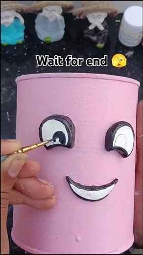 Cute Face Planter Pots DIY | Waste Tin Can Craft | Easy Home Decor #potterypots #decorativepots