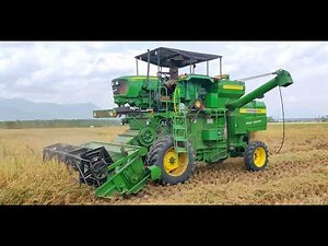 John Deere 5405 Gear pro 4wd | Tractor mounted Harvester | Paddy Harvesting | 4wd Harvester