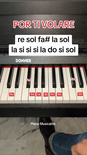 Daniel Donda | Piano Musicalité on Instagram: "Por ti volare✨ #piano #pianotutorial #pianolessons #donnerpiano #Donnerartist #donnermusic #ddp90"