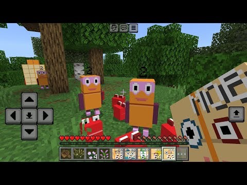 I found Numberblocks in Minecraft PE
