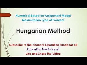 #4 Numerical II Based on Assignment Model || Maximization Type of Problem || Operations Research