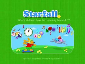Starfall Where Children have fun learning logo