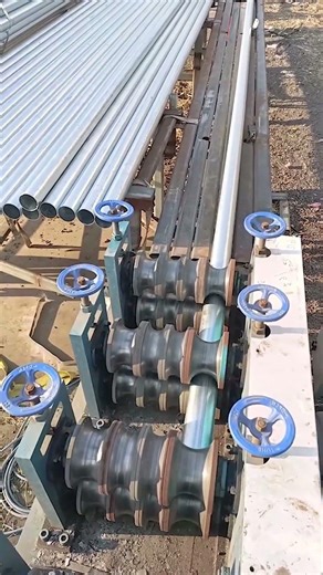 Profiling A Round Galvanized Pipe With Rollers: Forming Into An Elliptical Shape