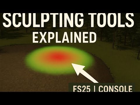 TERRAIN SCULPTING TOOLS EXPLAINED - Farming Simulator 25 - Console