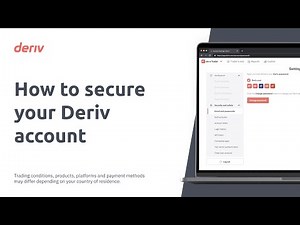How to secure your Deriv account