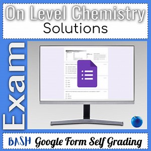 Solutions Chemistry and Solubility Exam | Google Forms Chemistry Solutions Test
