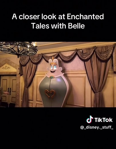 A closer look at Enchanted Tales with Belle #disney #magickingdom #behindthescenes #beautyandthebeast #disneytiktok #belle