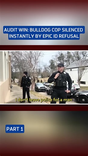 Audit Win/ Bulldog Cop Silenced Instantly by Epic ID Refusal#idrefusal #bodycam #police #cops