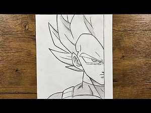 Easy vegeta drawing for beginners | How to draw vegeta step-by-step