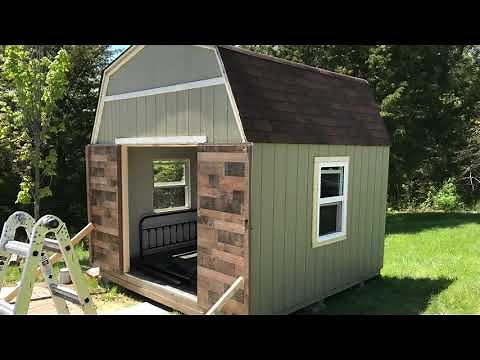 10x10 Shed Into Guesthouse Transformation