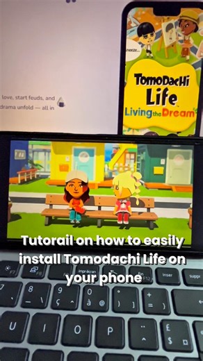 How to easily install tomodachi life on your phone 📱✨ #TomodachiLife #tomodachilifelivingthedream