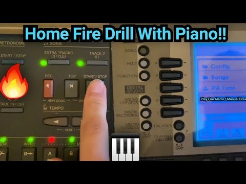 Time for This Month’s Fire Drill! | Joey’s Piano Fire Alarm System