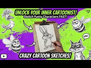 MIND-BLOWING Cartoon Sketches! Turn Doodles into HILARIOUS Characters!