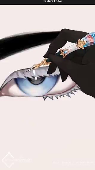 vroid eyes rendering from the start ✨vroid commission by @8R1GHTTT #dotpapercrowndot #vroid #vroidstudio