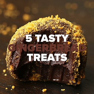 You'll want to make these now and save the recipe again for later... 🎄 Full Recipes: https://tasty.co/compilation/gingerbread-treats-5-ways | Tasty