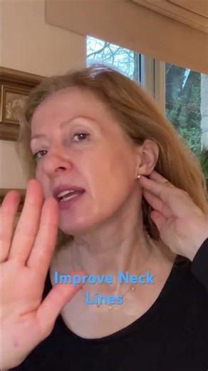 Neck Lines? Try This Fascia Release #TheFasciaLiftMethod #NeckFasciaRelease #FacialArchitecture🌿