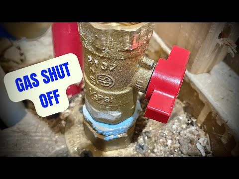 How to install a gas shut off valve.