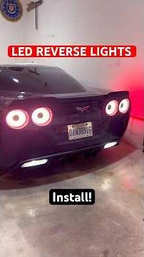 Installing LED Reverse lights on a C6 Corvette