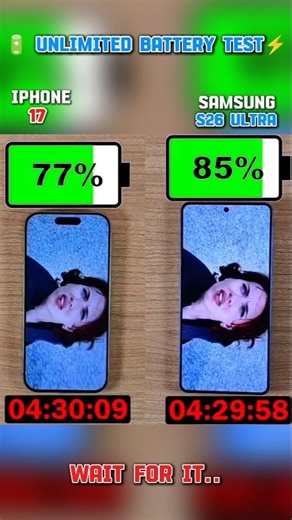 ⚡☠️IPHONE 17 VS SAMSUNG S26 ULTRA BATTERY TEST!!