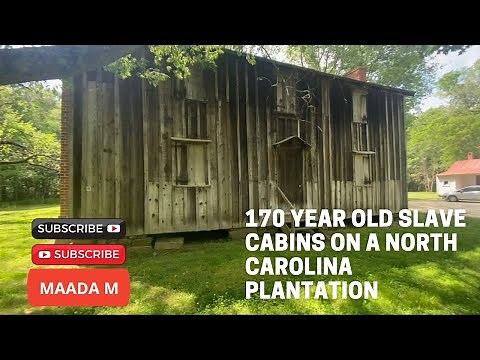 170 year old slave cabins on North Carolina Stagville Plantation