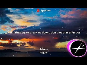 (Official Lyrics Visualizer) Miguel - Adorn