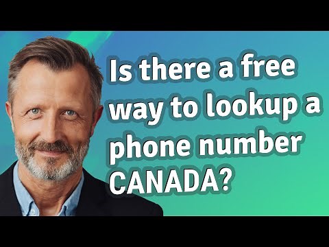 Is there a free way to lookup a phone number Canada?
