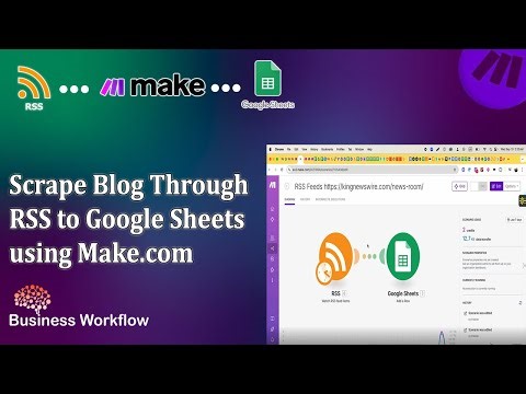 Scrape Blog Through RSS to Google Sheets using Make.com