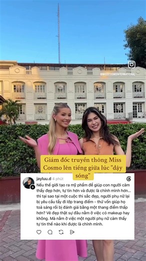 Giám đốc truyền thông Miss Cosmo lên tiếng giữa lúc