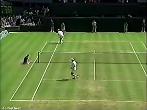 Andre Agassi vs Pat Rafter 1993 Wimbledon 3rd round Highlights