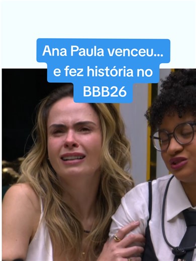 Ana Paula Renault é campeã do BBB26!