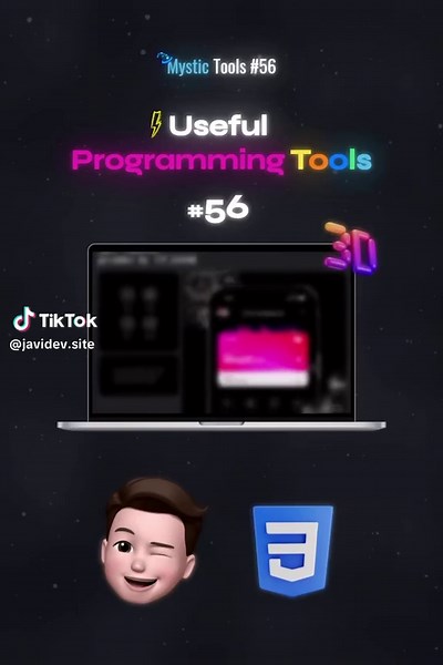 Tools #56: Useful Programming Tools 🧙🏻‍♂️🪄 Supercharge your workflow with these dev tools — they feel like magic. Explore more at javidev — link in my profile. Created by mystic.js #DevTools #CodingProductivity #WebDevTips #ProgrammerLife#EfficiencyHacks #TechReels #JaviDev