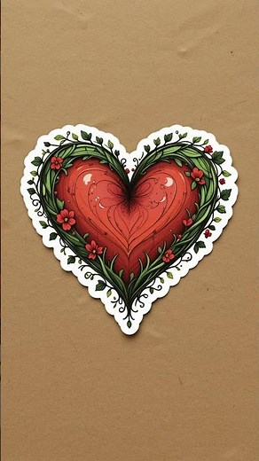 9 Heart Sticker #shorts