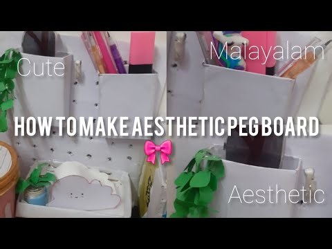 How to make aesthetic peg board at home