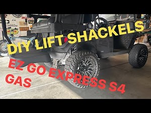 DIY lift shackles for Leaf spring suspension ez go golf cart Express S4 Gas