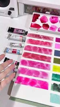 Swatch All Red and Pink Tone Colors