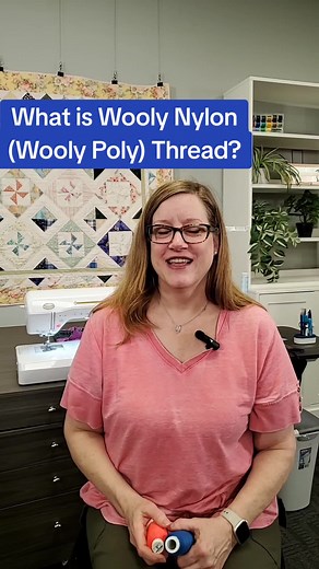 When sewing stretchy fabric such as swimwear and activewear you will want a thread that is stretchy. Wooly Poly is perfect for sewing garments, making rolled hems & beautiful edges. #qualitysewing #sewingtips #garmentsewing #sewingthread #sewingtok #rolledhem #activewear #diysewing