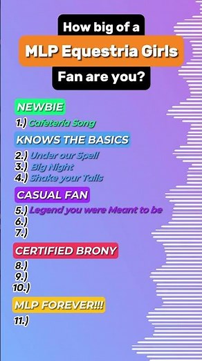 How Big of an Equestria Girls Fan Are You? 🎤 Only Real Bronies Know All 10 Songs