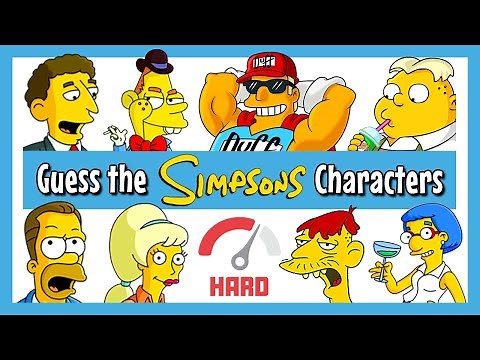 The Simpsons Character Quiz | Challenge Level: HARD