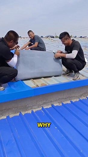 Quick Roof Fix With A Giant Tarp! #Roofing #DIYProjects #ConstructionHacks #BlueTarp #QuickFix | YNP Media