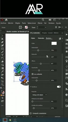Cómo realizar un RENDER en 3d con Illustrator